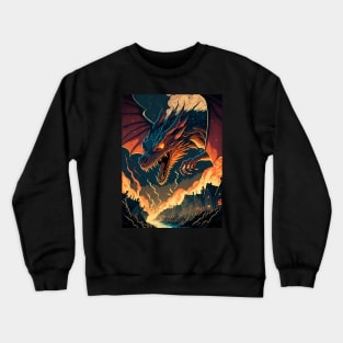 The Dragon attacks Dale - There and Back Again - Fantasy Crewneck Sweatshirt